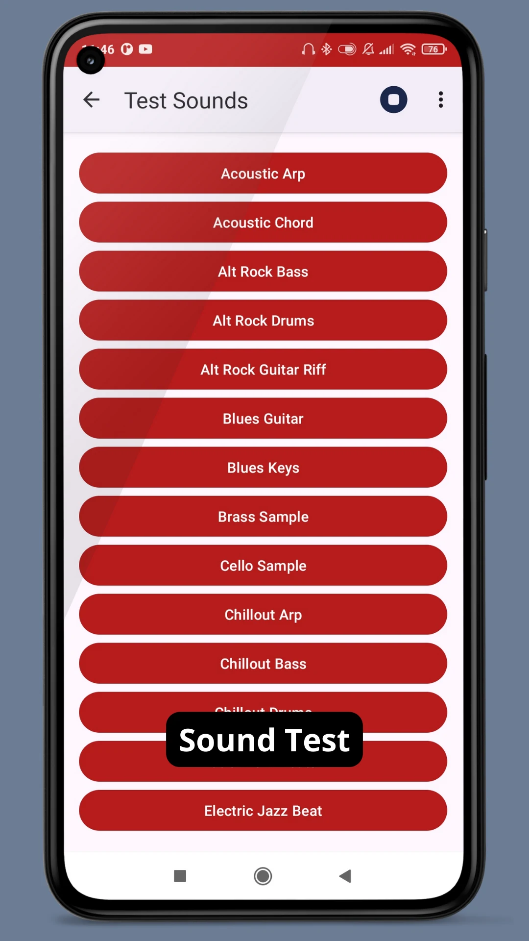 Earphone/Headphone Audio Test screenshot