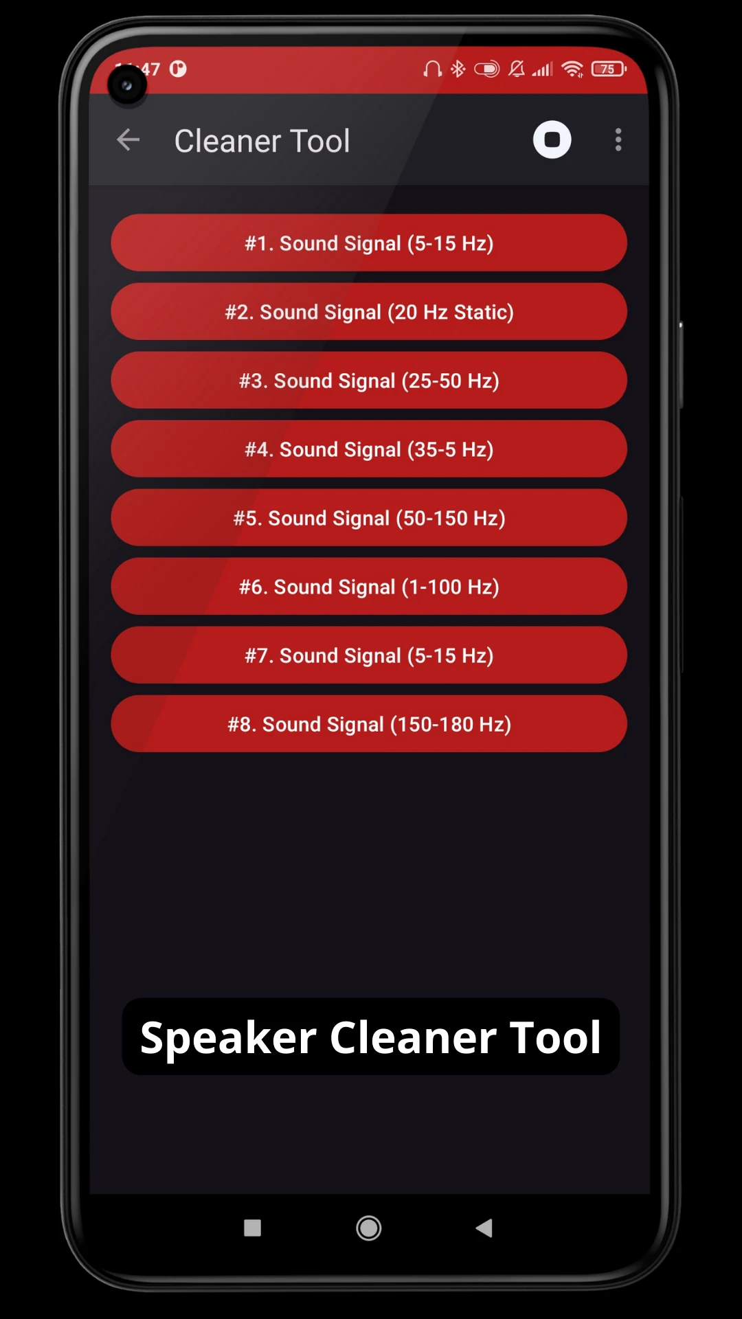 Earphone/Headphone Audio Test screenshot